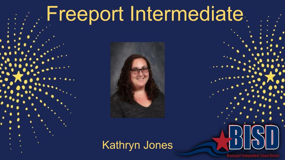 Kathryn Jones Teacher of the Year